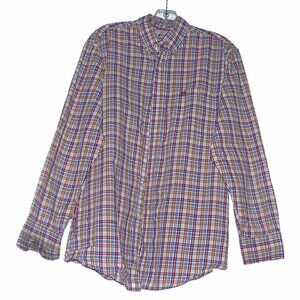 Wrangler plaid button down shirt.
